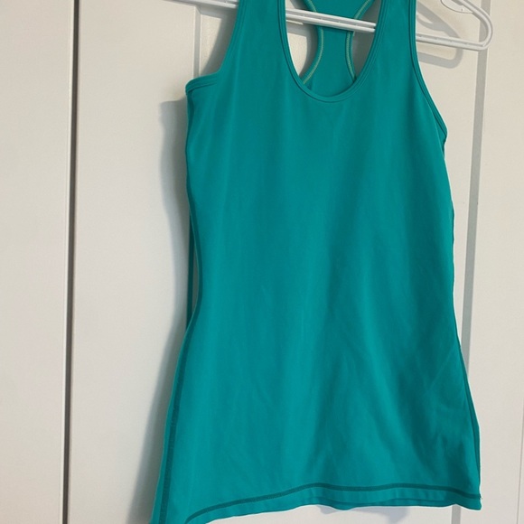 Ivivva by Lululemon Scoop Neck Blue Teal Girl’s Activewear Tank Top Size 14 - Picture 6 of 7
